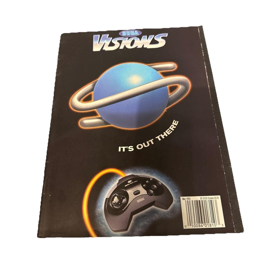 RARE May 1995 Sega Visions Video‎ Game Magazine Sega Saturn It's Out There Promo